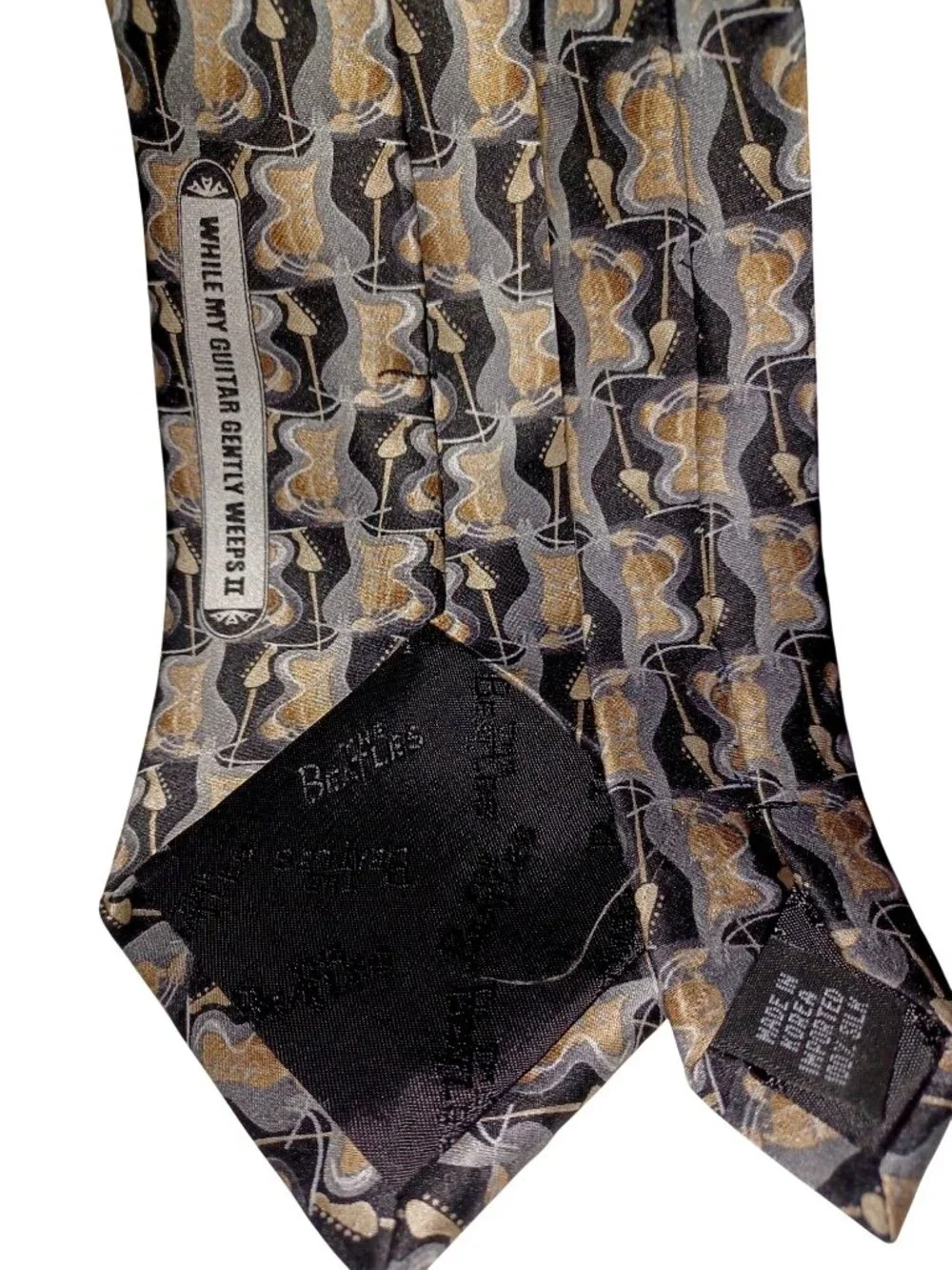 Mens Silk Neckties J. Garcia Grateful Dead Beatles Abstract Musical Lot Of 4